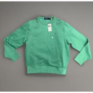 Polo Ralph Lauren Sweatshirt Mens M Green Crewneck Pullover Fleece Pony NWT